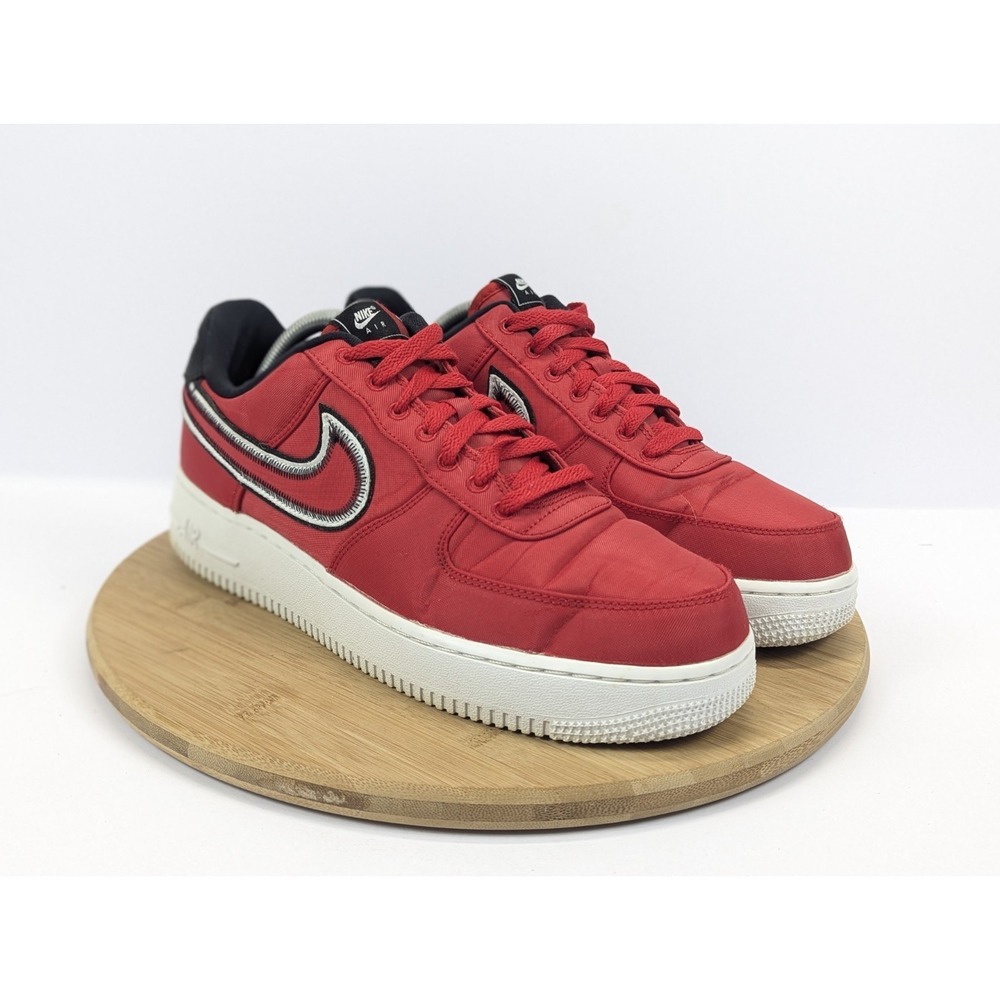 Nike Air Force 1 07 LV8 Sport University Red Black CD0886-600 Mens‎ 9.5
